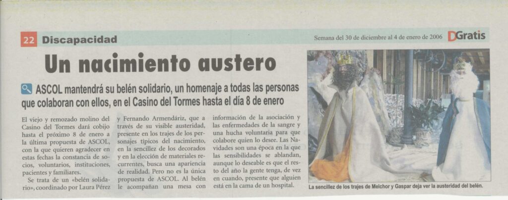 nacimiento austero