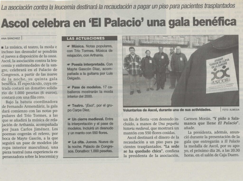 gala benefica en el palacio